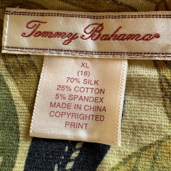 Tommy Bahama Green Floral Tank Stretchy Size XL - Picture 11 of 11